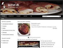 Tablet Screenshot of lechef.dk